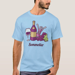 Camiseta de vino rojo