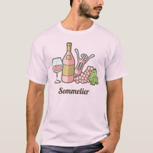 Camiseta de vino Rosa
