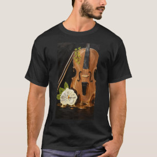 Camiseta de violín - Serie fundida arte de un anci