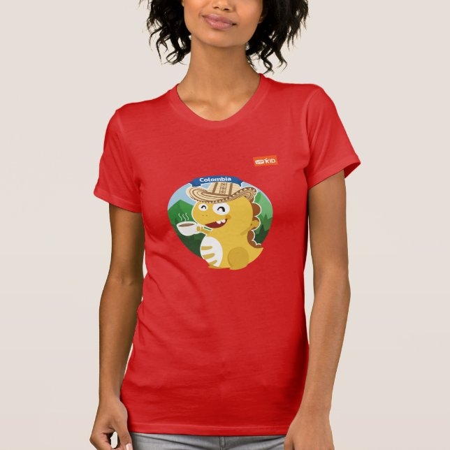 Camiseta de VIPKID Colombia (naranja) (Anverso)