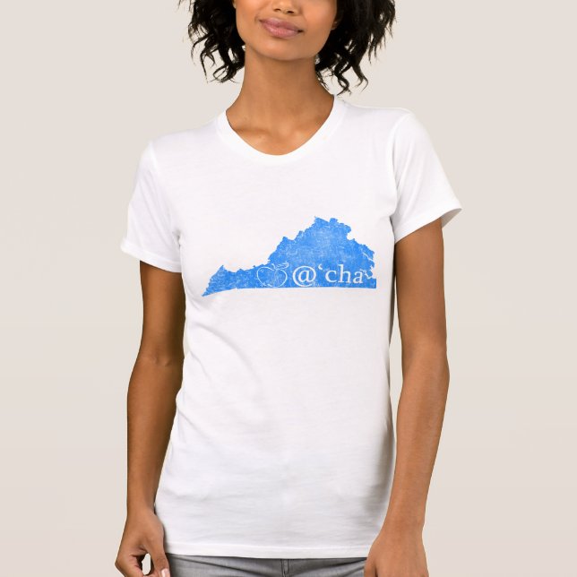Camiseta de Virginia del Appalachia de las mujeres (Anverso)