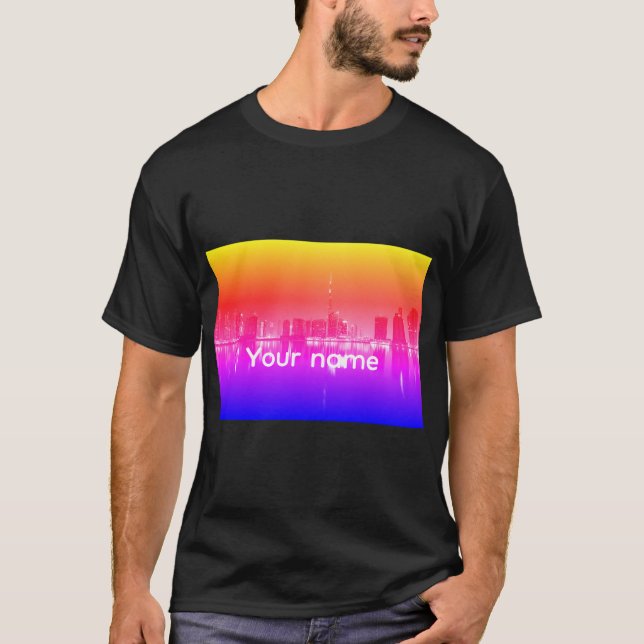 Camiseta de vista de ciudad personalizado - Tee de (Anverso)
