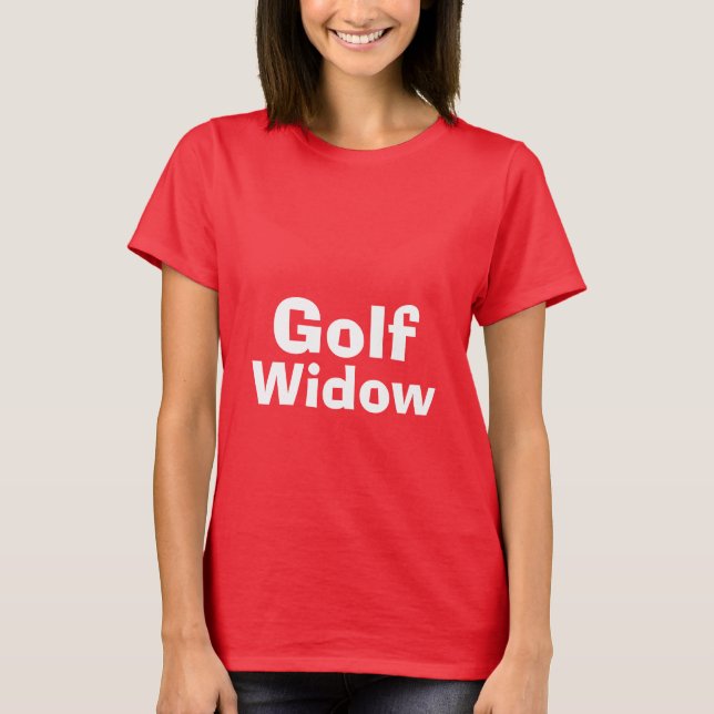 camiseta de viuda de golf (Anverso)