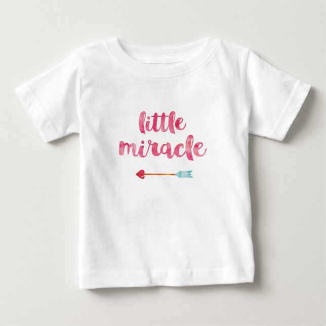 Camiseta de volantes para niñas bebé con tipografí (Anverso)