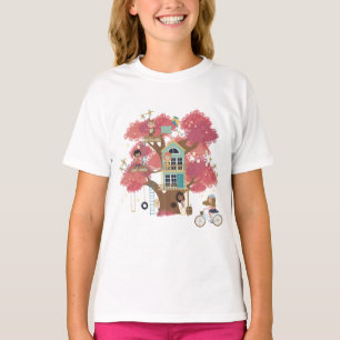 Camiseta de volantes para niñas de Treehouse Colle