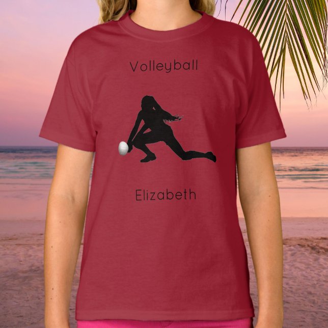 Camiseta de voleibol chica (Volleyball Tee with Name)