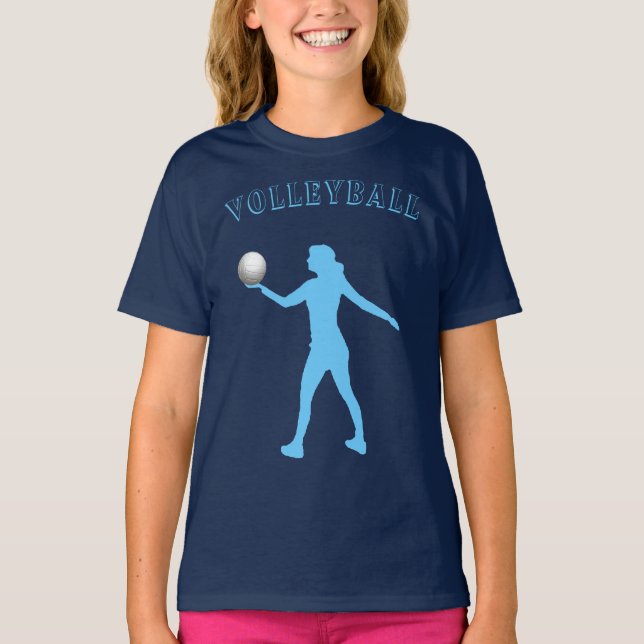 Camiseta de voleibol chica con su nombre (Anverso)