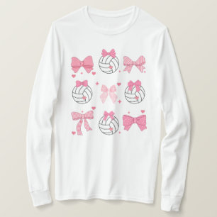 Camiseta de voleibol con lazo angustiado Coquette 