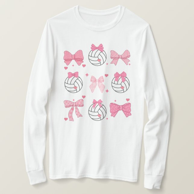 Camiseta de voleibol con lazo angustiado Coquette  (Anverso del diseño)