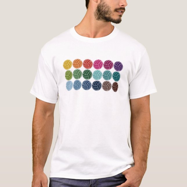Camiseta de voleibol - Regalos de voleibol colorid (Anverso)