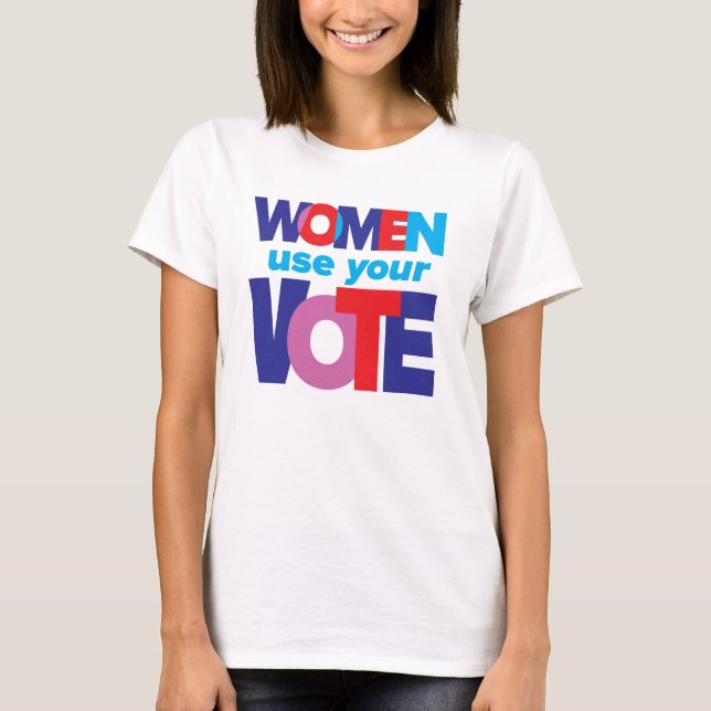 Camiseta de voto de las mujeres (Anverso)
