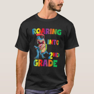 Camiseta De vuelta a 2° Grado Rex Dinosaur Funny