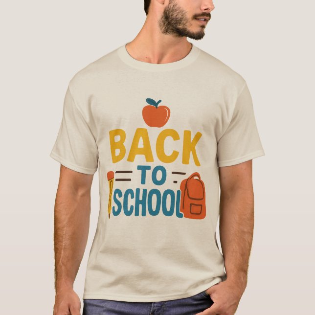 Camiseta De vuelta a la celebración escolar (Anverso)