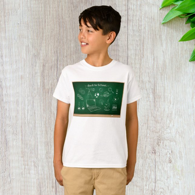 Camiseta De vuelta a la educación en el tablero de anuncios (Subido por el creador)