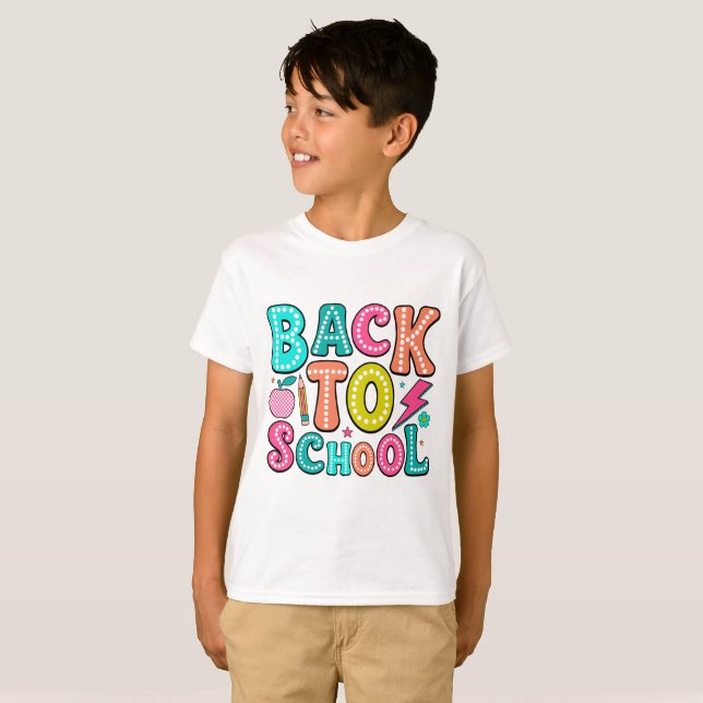 Camiseta De vuelta a la escuela (Anverso completo)