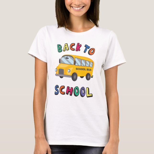 Camiseta De vuelta a la escuela (Anverso)