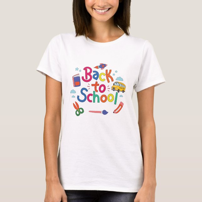 Camiseta De vuelta a la escuela (Anverso)