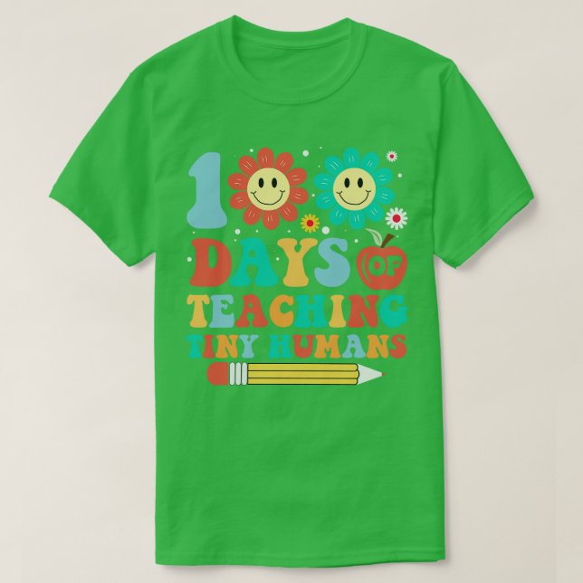Camiseta De Vuelta A La Escuela 100 Días (228) (Diseño del anverso)