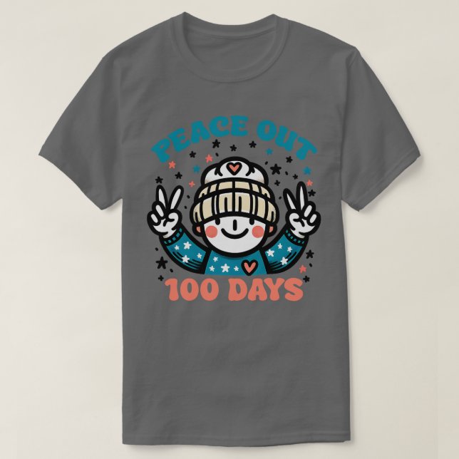 Camiseta De Vuelta A La Escuela 100 Días (363) (Diseño del anverso)