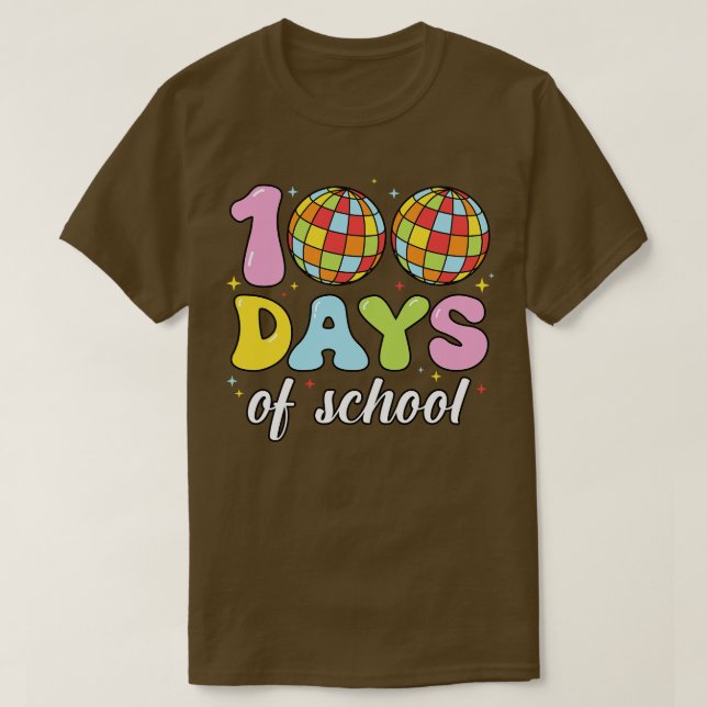 Camiseta De Vuelta A La Escuela 100 Días (376) (Diseño del anverso)