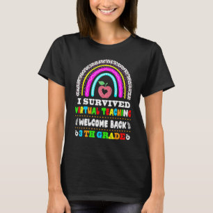 Camiseta De vuelta a la escuela 3º grado sobreviví a Teachi