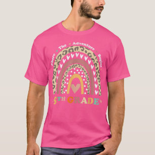 Camiseta De vuelta a la escuela 5º grado donde comienza la