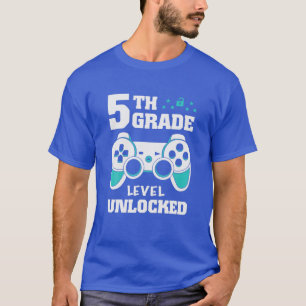 Camiseta De Vuelta A La Escuela 5º Grado Vídeo De Niños Des