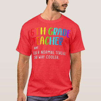 Camiseta De vuelta a la escuela 6º grado Definición de prof