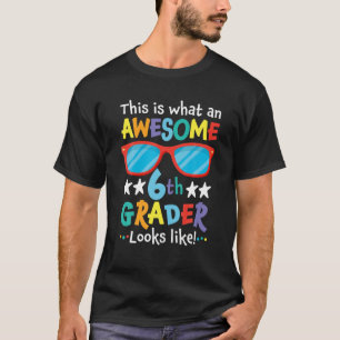 Camiseta De Vuelta A La Escuela 6° Grado Impresionante Sext