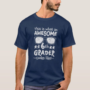 Camiseta De Vuelta A La Escuela 6° Grado Impresionante Sext