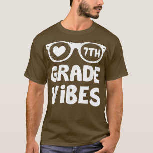 Camiseta De vuelta a la escuela 7º grado Vibes Primer Día P