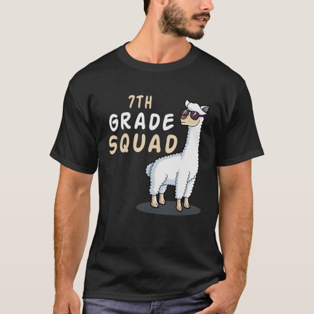 Camiseta De vuelta a la escuela 7° grado Escuadrón Séptimo  (Anverso)