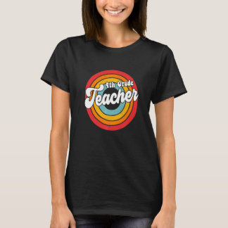 Camiseta De vuelta a la escuela 80 Maestra Retro 4° grado d
