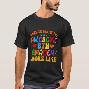 Camiseta De Vuelta A La Escuela 8.º Grado Increíble Ochenta