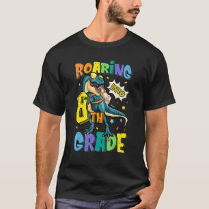 Camiseta De vuelta a la escuela a los dinosaurios de octavo