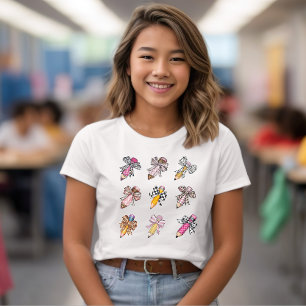 Camiseta De vuelta a la escuela, al estilo de la coqueta, s