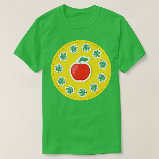 Camiseta De vuelta a la escuela Apple (Diseño del anverso)