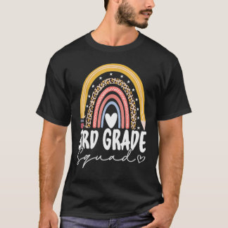 Camiseta De Vuelta A La Escuela Arcoiris 3er Grado Escuadró