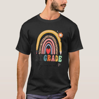 Camiseta De vuelta a la escuela Arcoiris primer curso de en