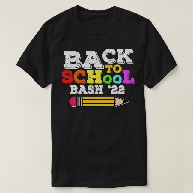 Camiseta De Vuelta A La Escuela Bash 2022 Estudiante De Mae (Diseño del anverso)
