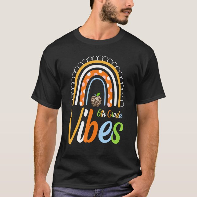 Camiseta De Vuelta A La Escuela Boho Rainbow Stud De Profes (Anverso)