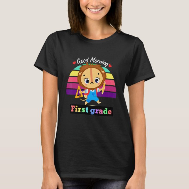 Camiseta De vuelta a la escuela buenos días profesor de pri (Anverso)