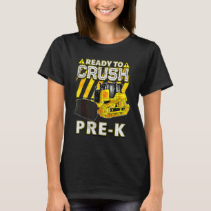 Camiseta De vuelta a la escuela Bulldozer listo para aplas