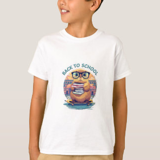Camiseta De vuelta a la escuela Capybara - animal lindo
