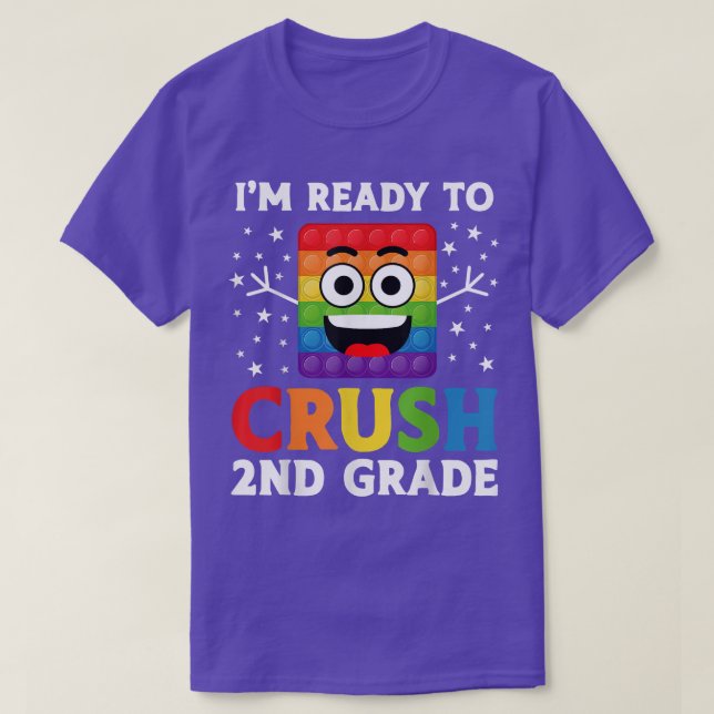 Camiseta De vuelta a la escuela Clase de 2º Grado Pop Chica (Diseño del anverso)