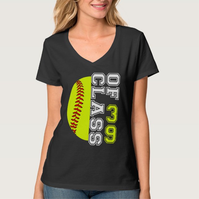 Camiseta De vuelta a la escuela clase de 2039 Huella dactil (Anverso)