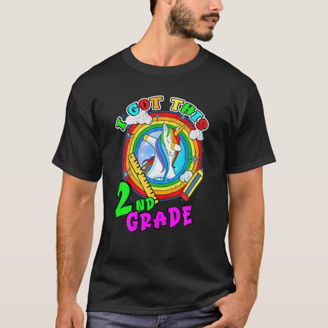 Camiseta De Vuelta A La Escuela De 2º Grado, Niños Tee. Uni (Anverso)