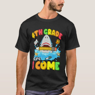 Camiseta De Vuelta A La Escuela De 4º Grado Aquí Vengo Chic