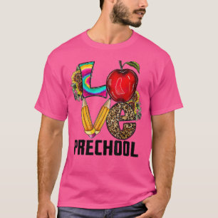 Camiseta De Vuelta A La Escuela De Amor Estudiante De Prees