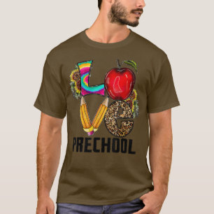 Camiseta De Vuelta A La Escuela De Amor Estudiante De Prees